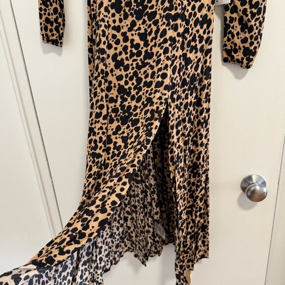 Reformation Sigmund Dress in Leopard, 6P - Picture 4 of 5